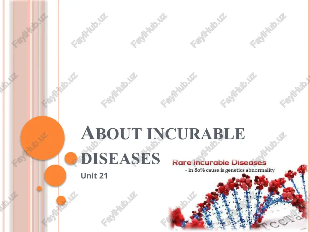 rare incurable diseases — PPTX