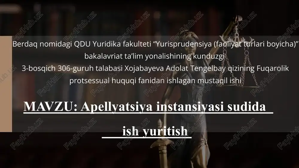 apellyatsiyainstansiyasisudidaishyuritish — PPTX