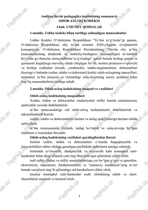 odob-axloq kodeksi — DOCX