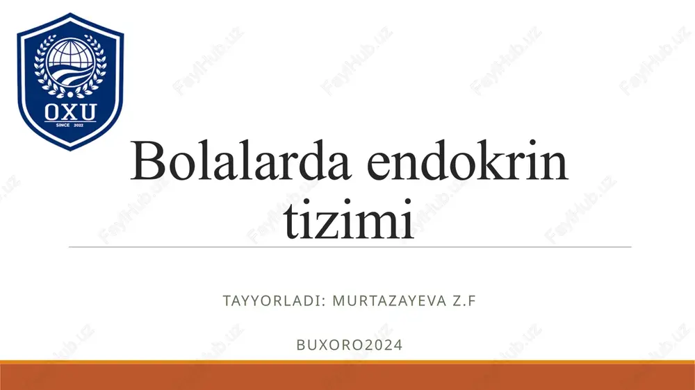 bolalardaendokrintizimi — PPTX