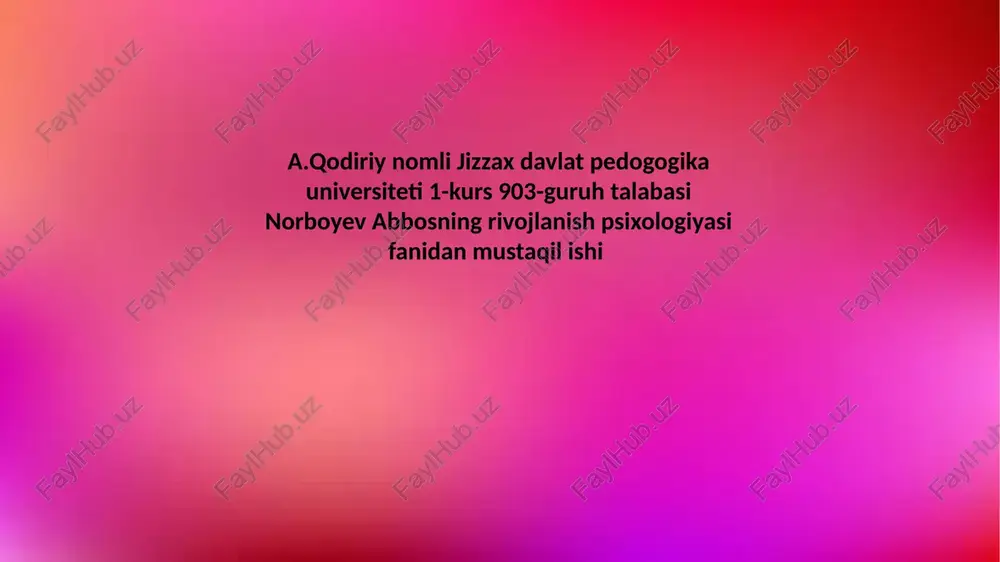 go'daklik davrida — PPTX