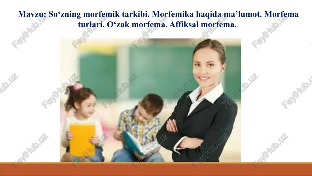 so‘zning morfemik tarkibi — PPTX