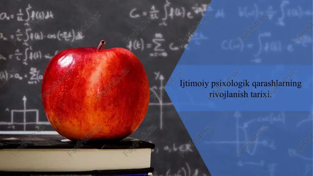 ijtimoiy psixologik qarashlarning rivojlanish tarixi — PPTX