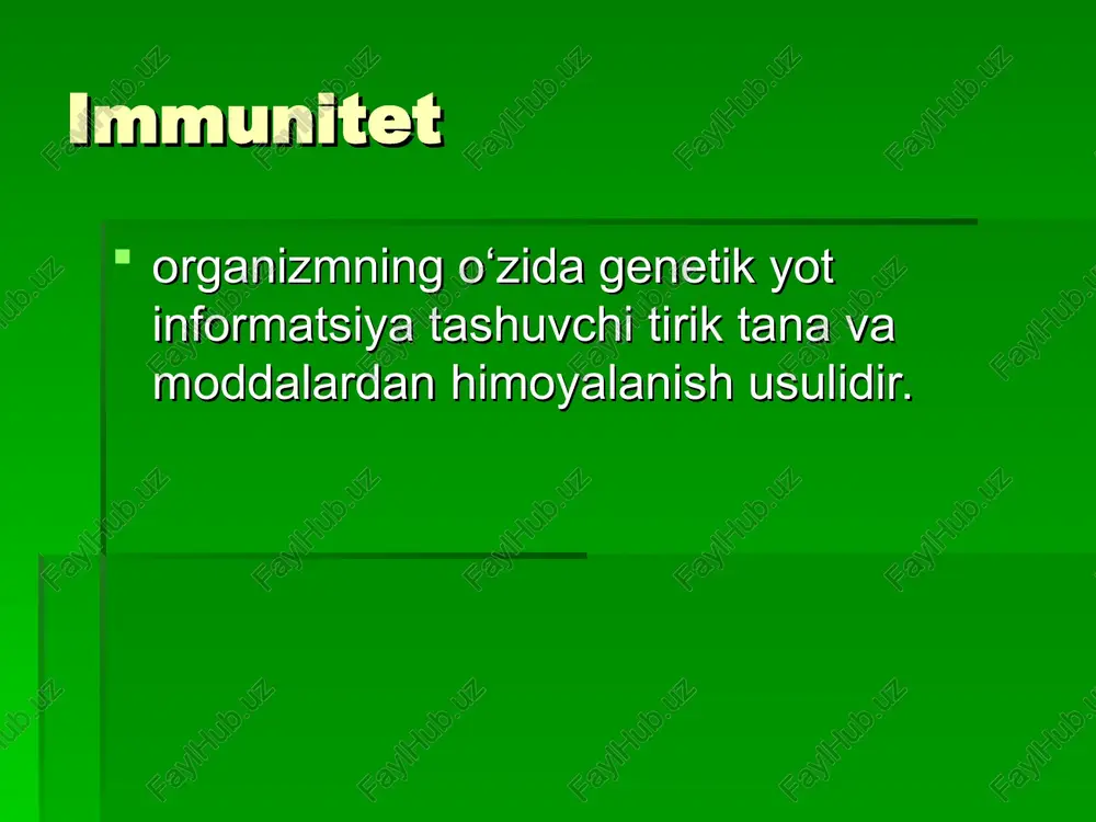 immunitet — PPT
