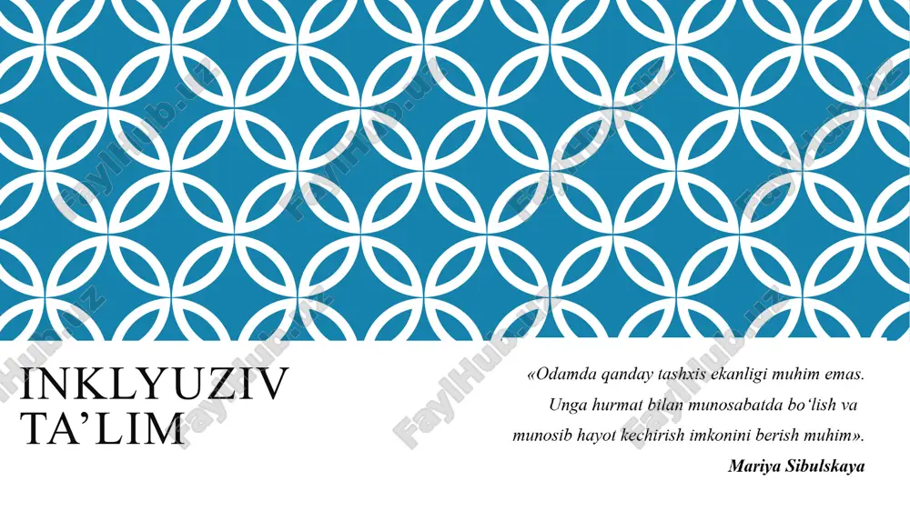 inklyuzivta’lim — PPTX