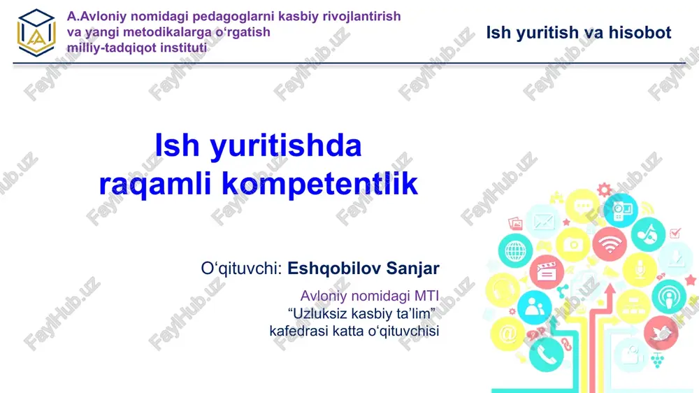 o‘rgatish milliy-tadqiqot instituti — PPTX
