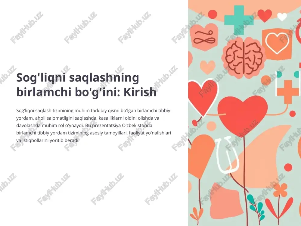 birlamchi tibbiy yordam — PPTX