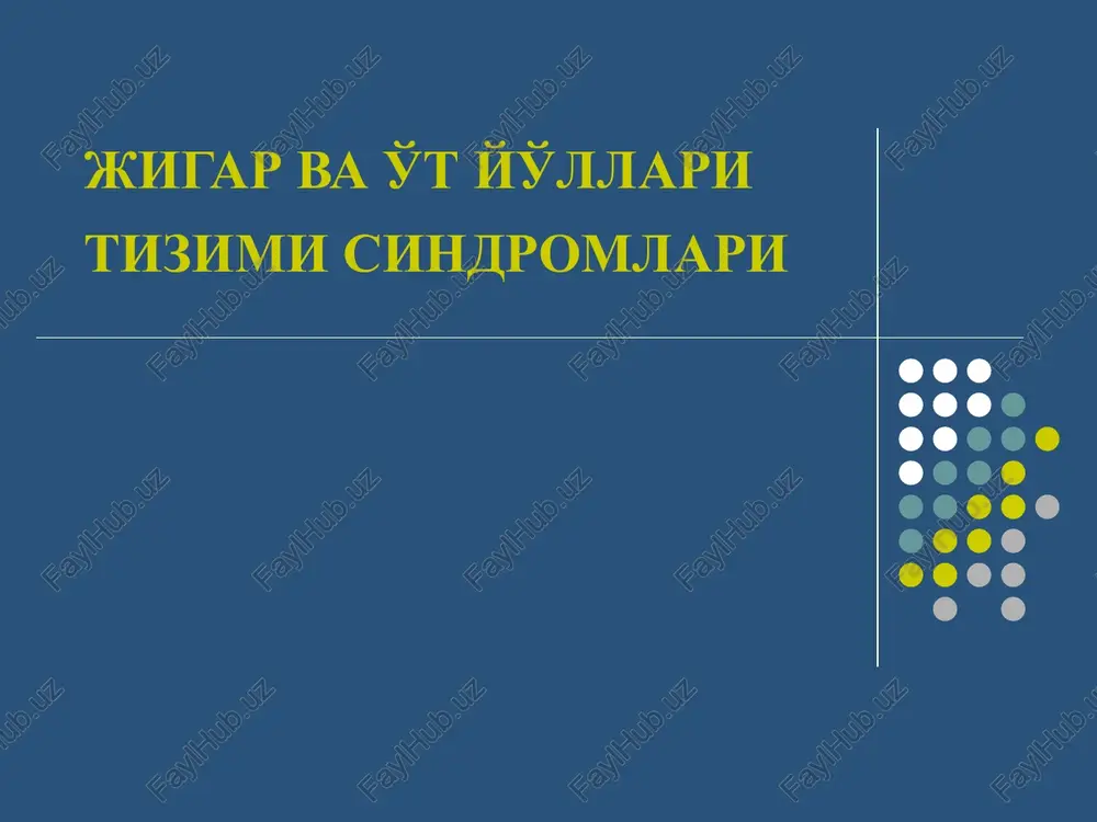 sariqlik sindromi — PPT