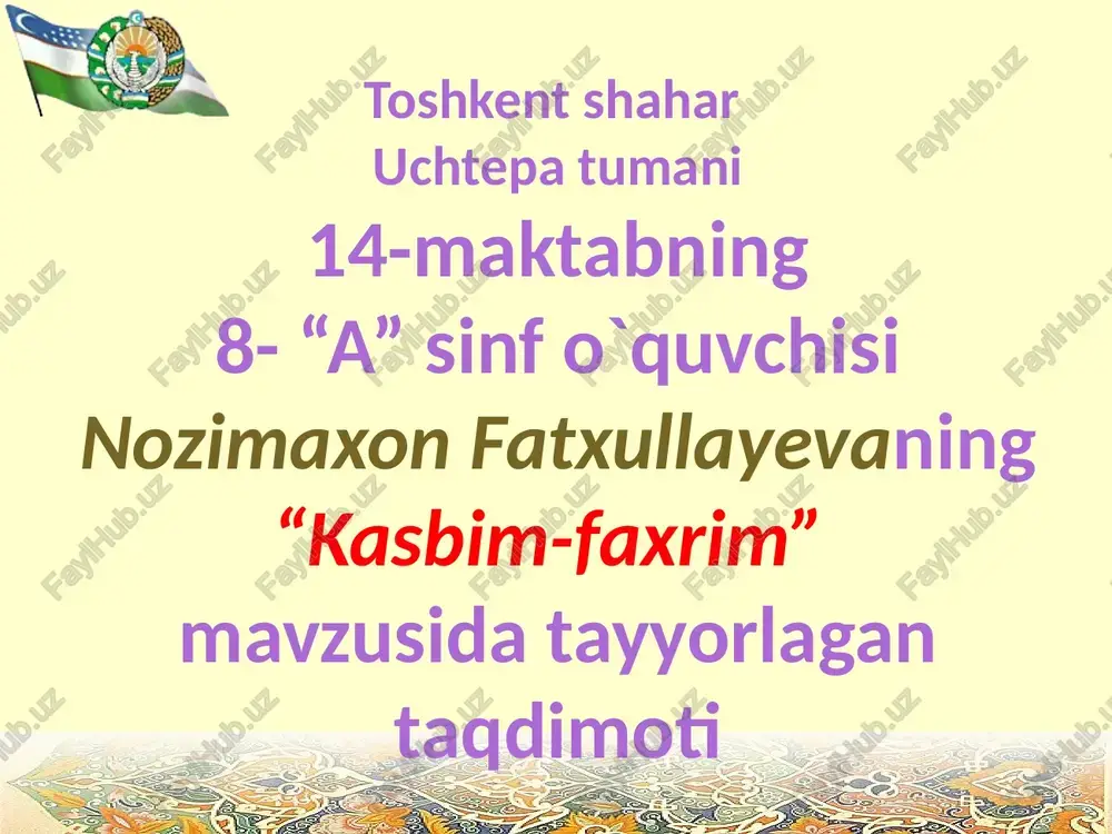 kasbim-faxrim — PPTX