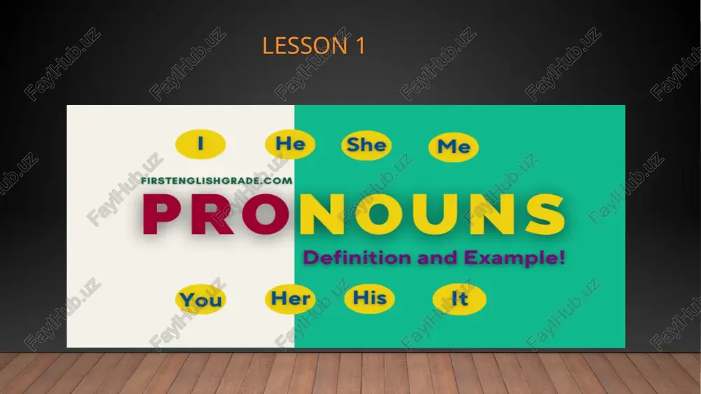 what is pronoun? — PPTX