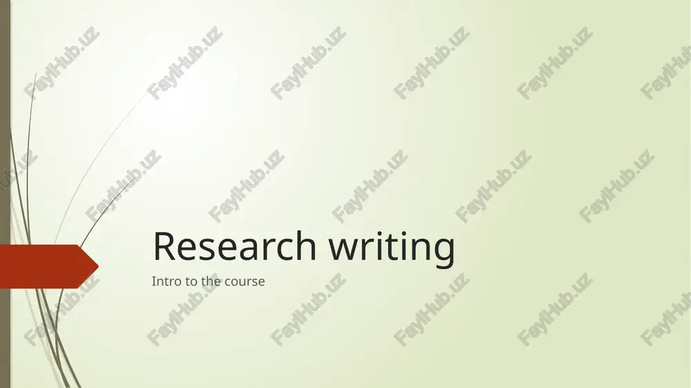 the reading and writing course — PPTX