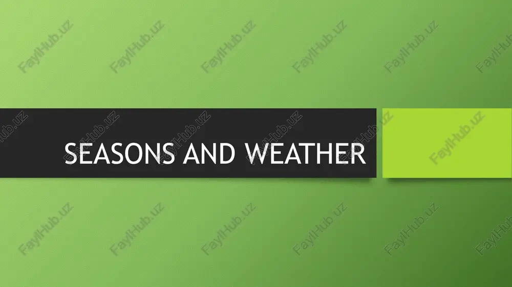 seasons and weather — PPTX