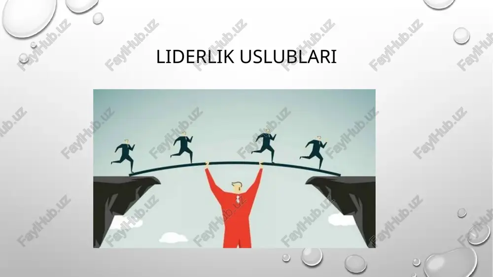 liderlik uslublari — PPTX