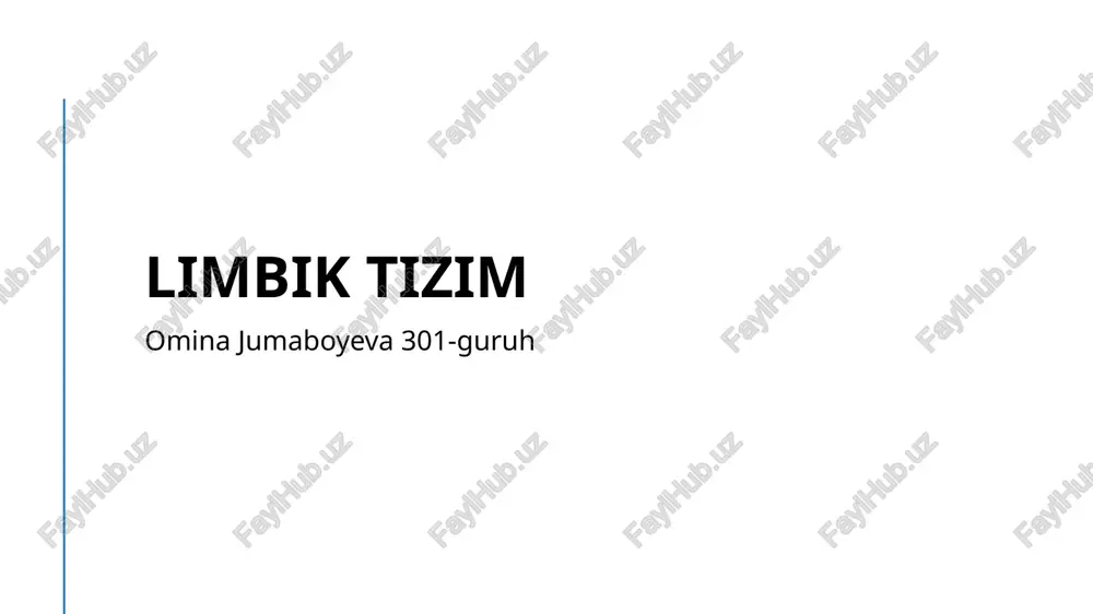 limbik tizim — PPTX