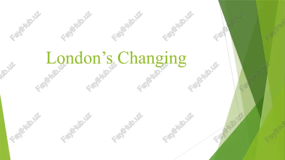 london’s changing skyline — PPTX