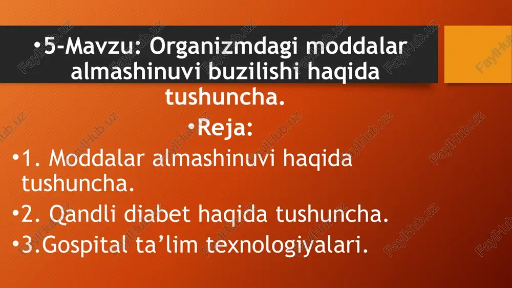 moddalar almashinuvi — PPTX