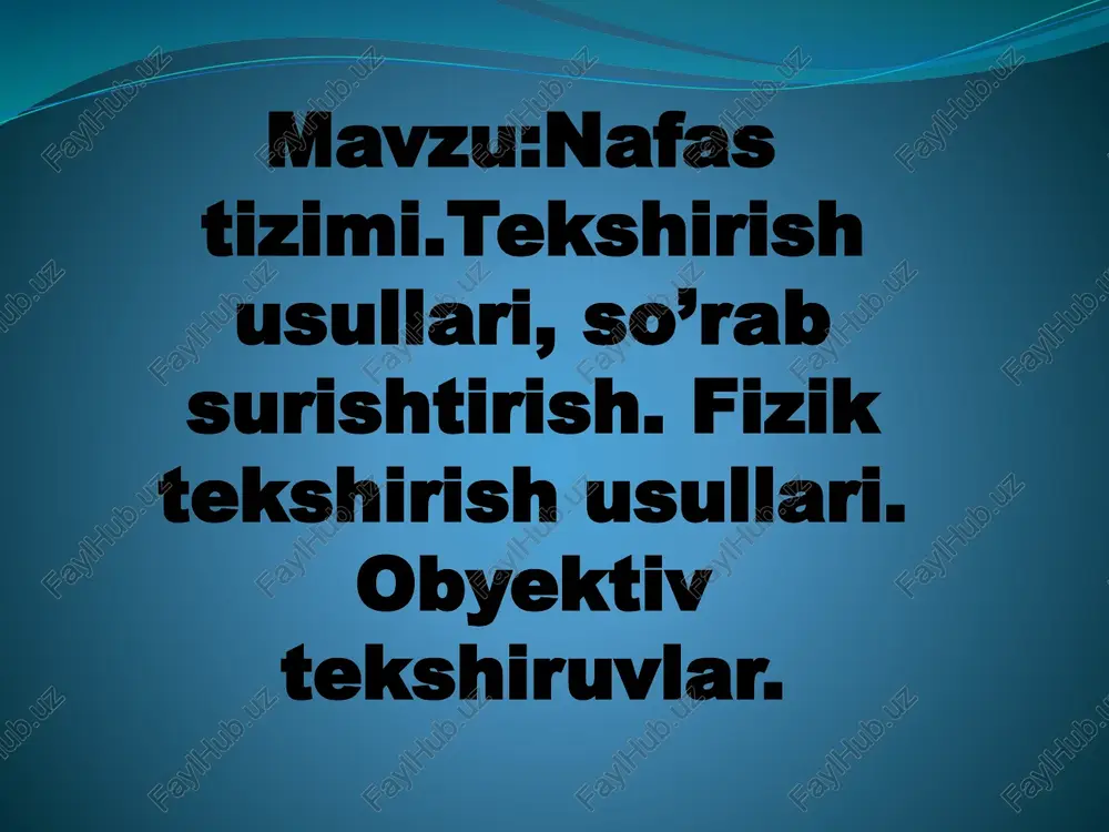 nafastizimi.tekshirishusullari — PPTX