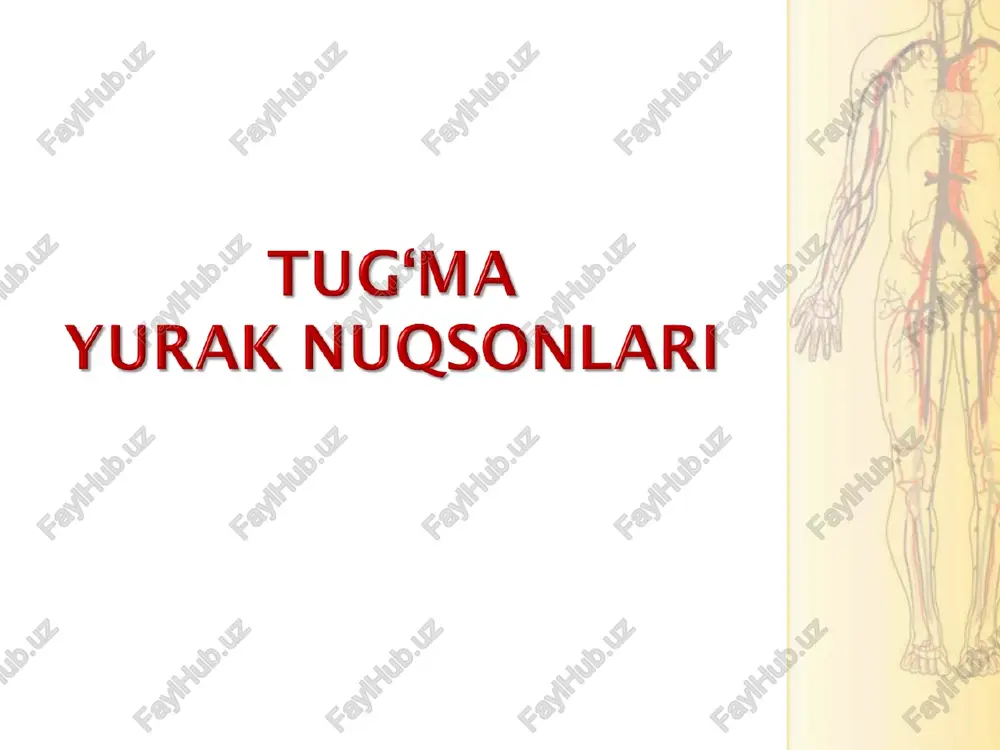tug‘ma yurak nuqsonlari — PPT