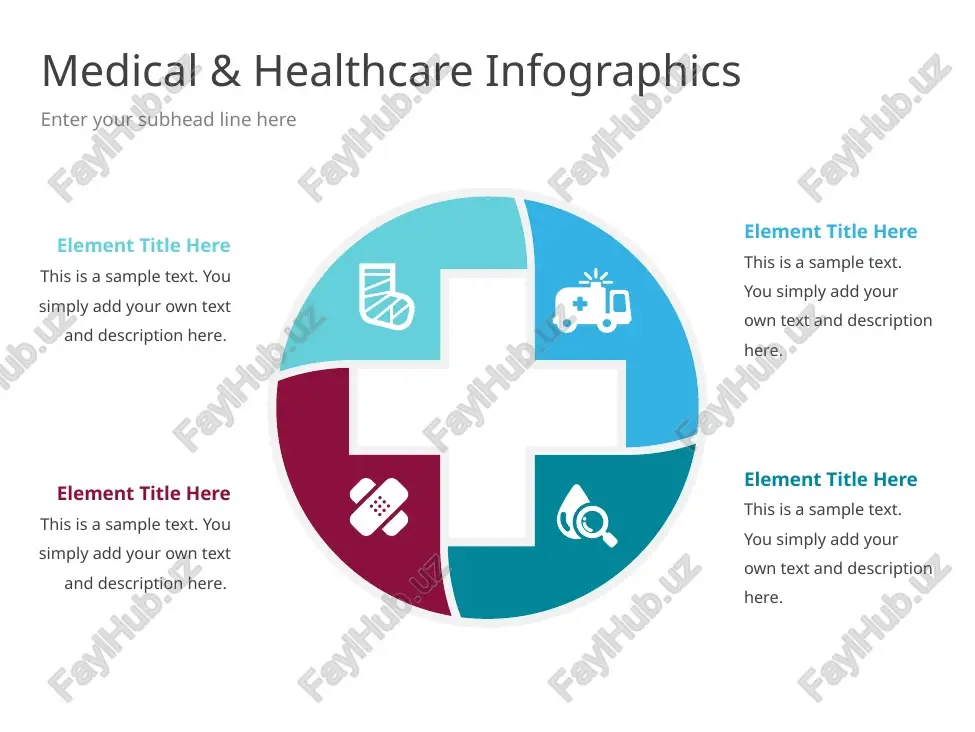 medical & healthcare infographics — PPTX