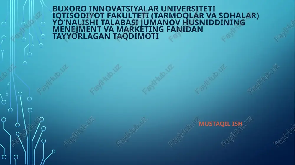 zamonaviy menejer — PPTX