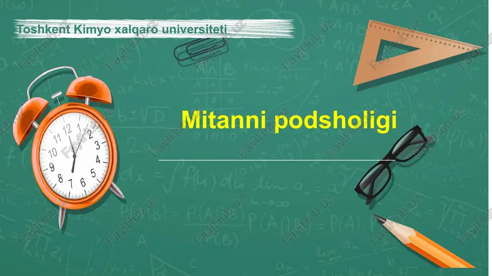 mitanni podsholigi — PPTX