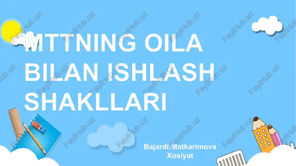 farzandni tarbiyalashning muhimiyati — PPTX