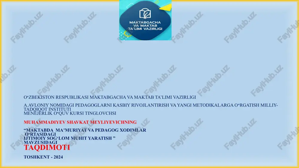 o‘rq-901-sonli“pedagogning maqomito‘g‘irisida” — PPTX