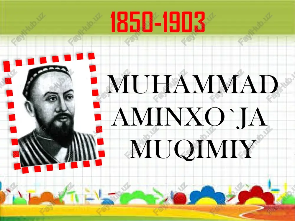 muhamad aminho'ja muqimiy — PPTX