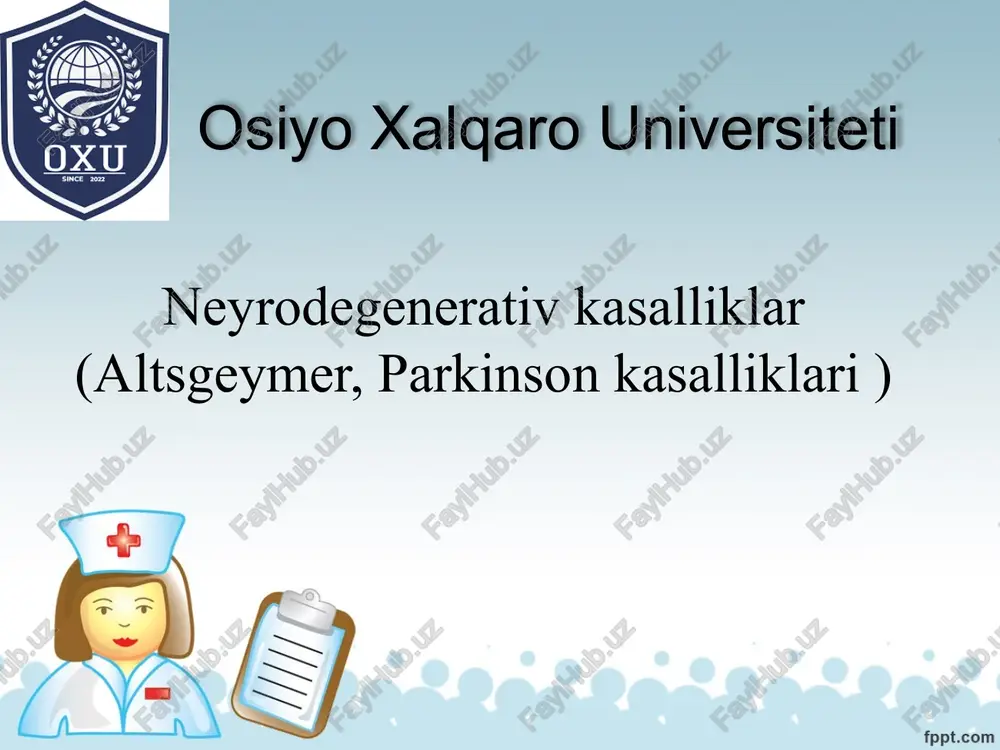 parkinson kasalligi — PPTX