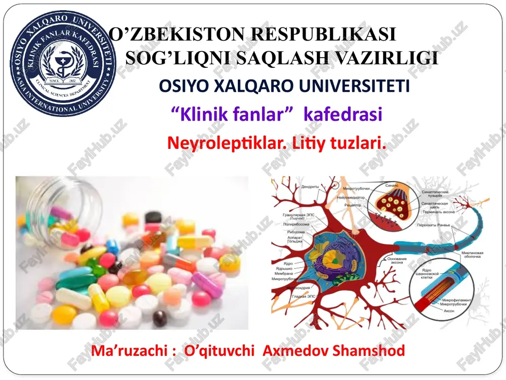 neyroleptiklar.litiytuzlari — PPTX