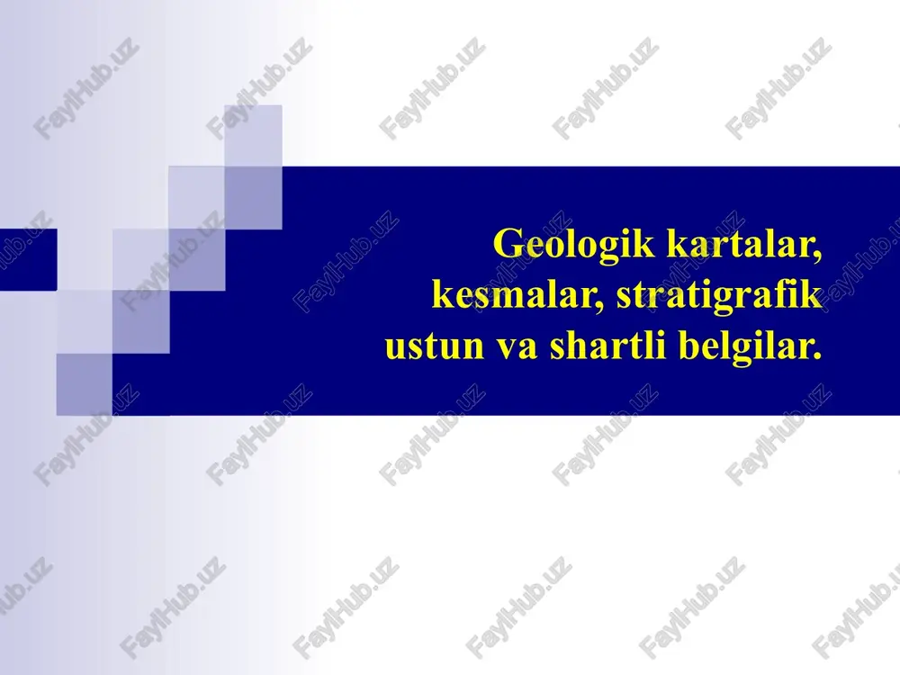 geologik xaritalar — PPTX
