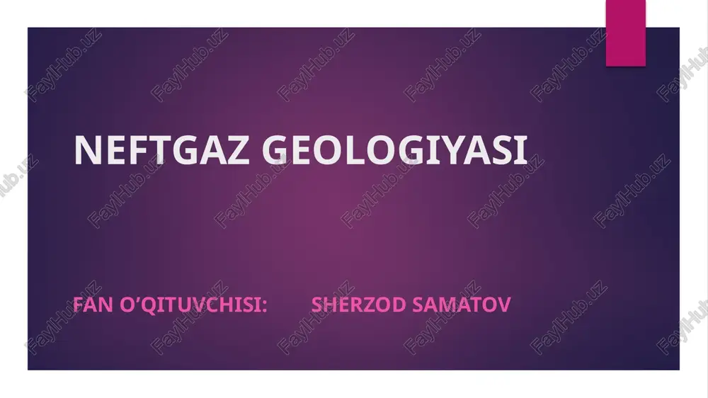 neftgazgeologiyasi — PPTX