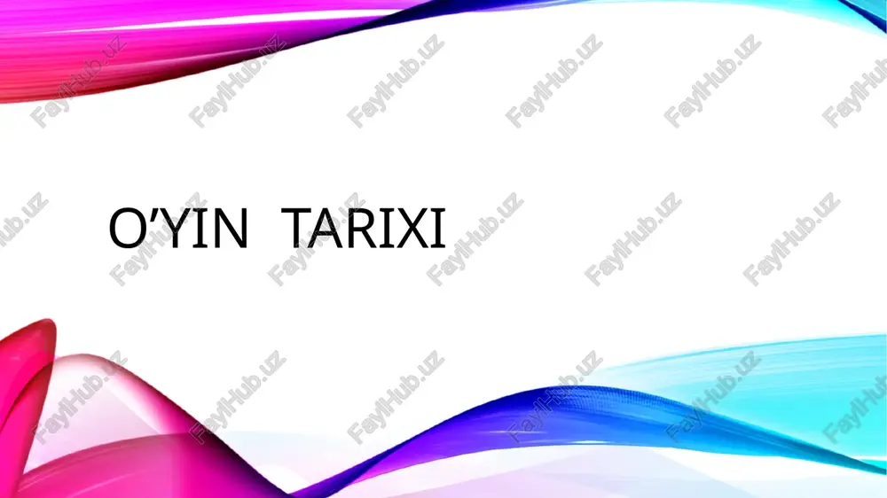 o’yintarixi — PPTX