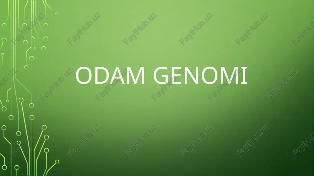 odam genomi — PPTX