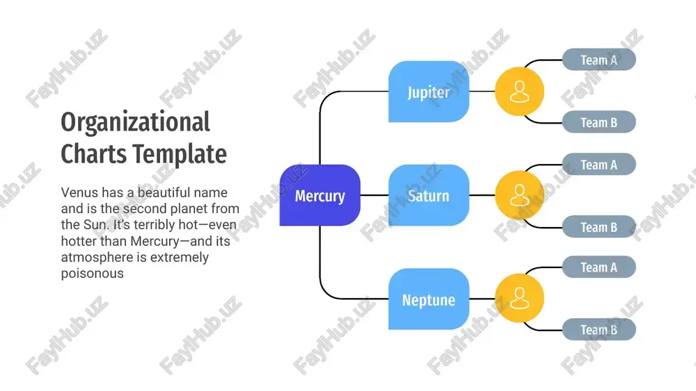 organizational charts template — PPTX