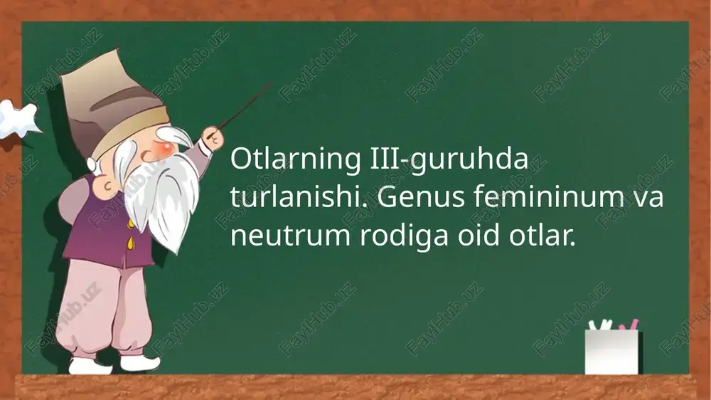 otlarning iii-guruhdagi turlanishi — PPTX