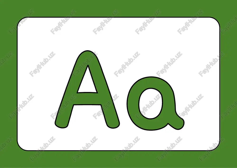 alphabet a-z reading flashcard — PDF