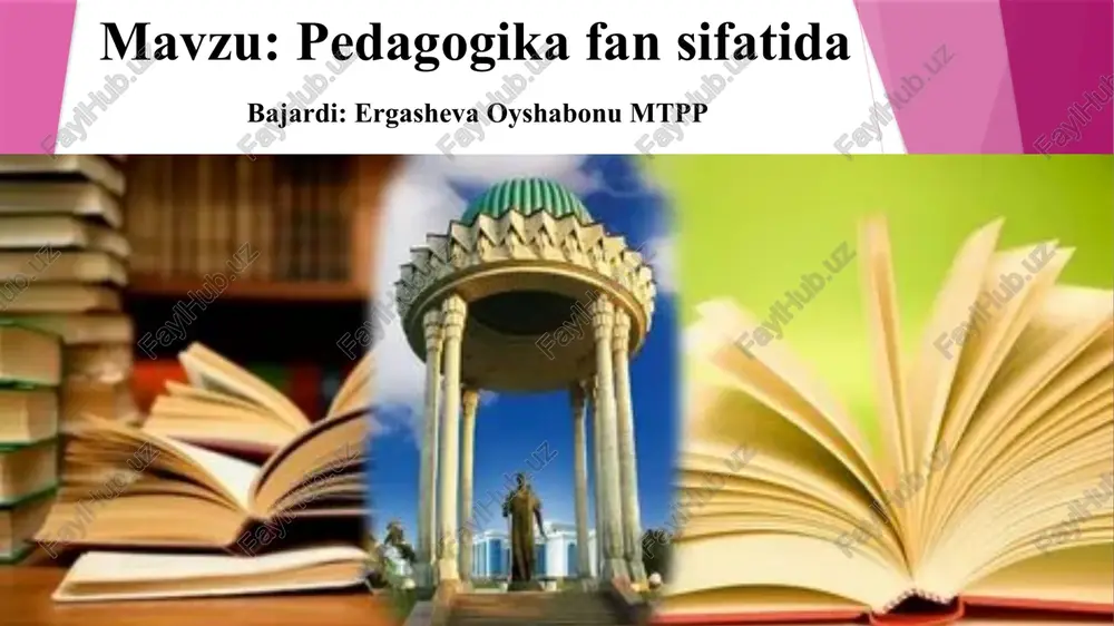 ergasheva oyshabonu mtpp — PPTX