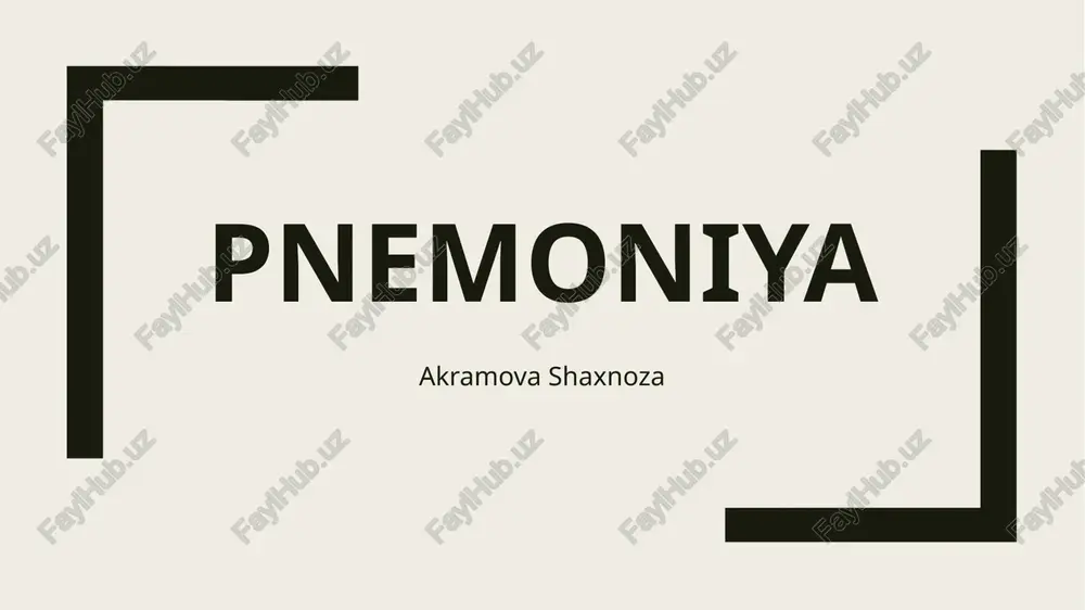 pnemoniya — PPTX