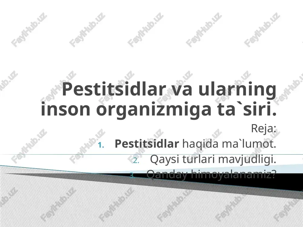 pestitsidlar — PPTX