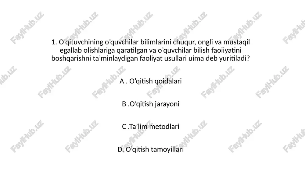 o'quvchilar bilimlarini chuqur egallash — PPTX