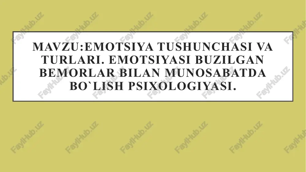 emotsiyatushuncha sivaturlari — PPTX