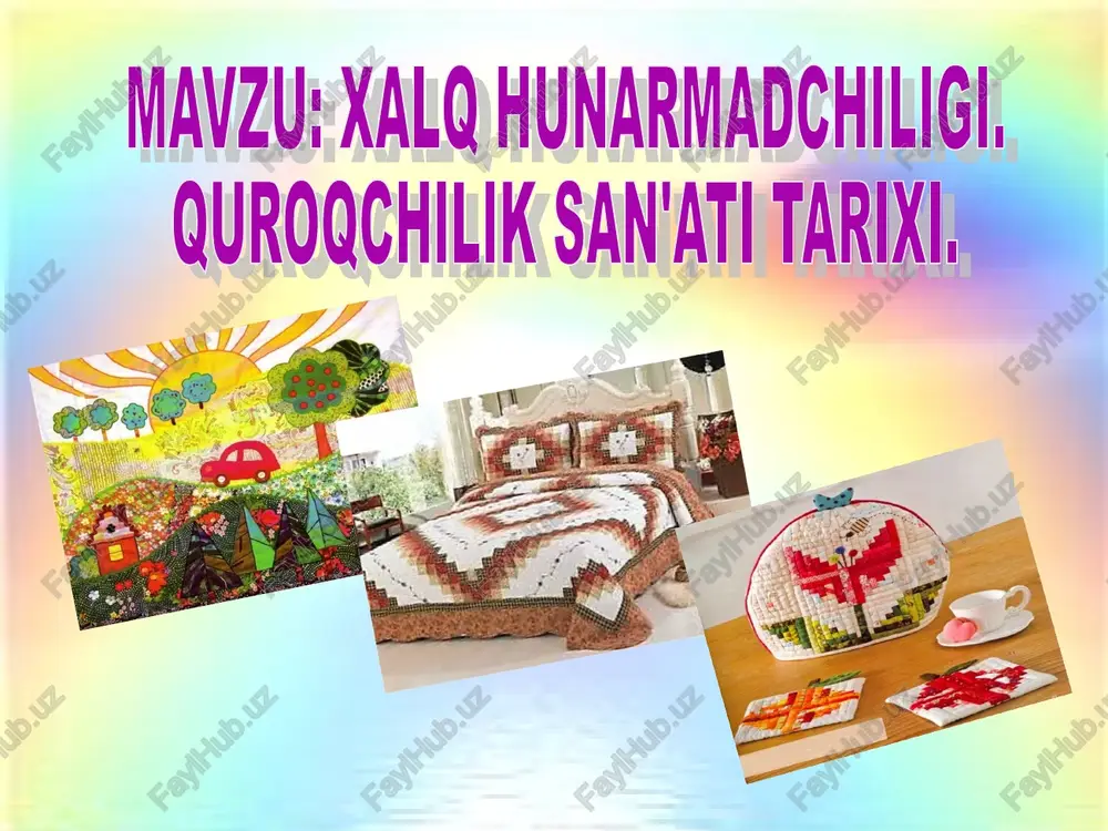 xalq hunarmadchiligi — PPT