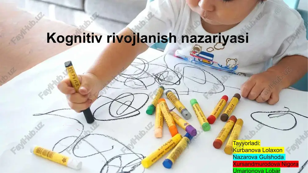 kognitiv rivojlanish nazariyasi — PPTX