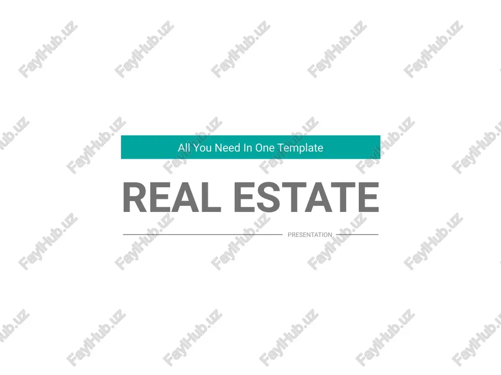 real estate presentation — PPTX