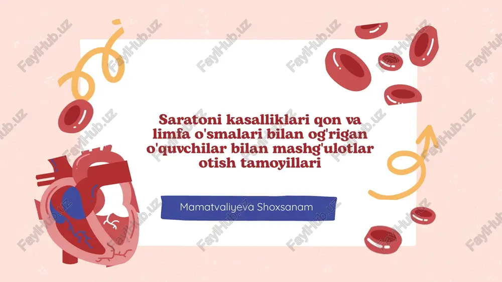 saratoni kasalliklari — PPTX