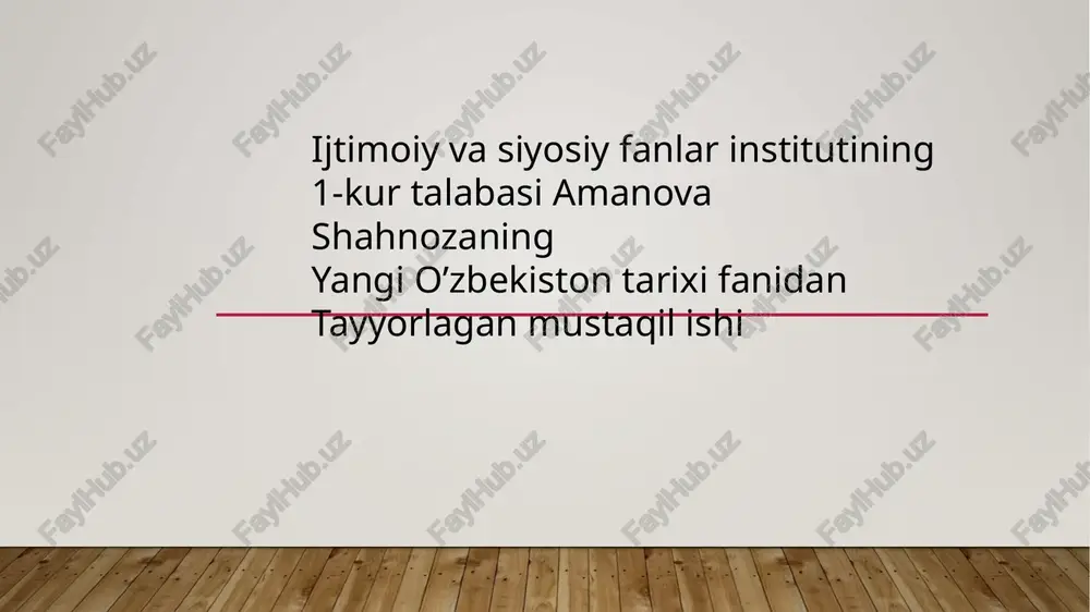 yangi o’zbekiston tarixi — PPTX
