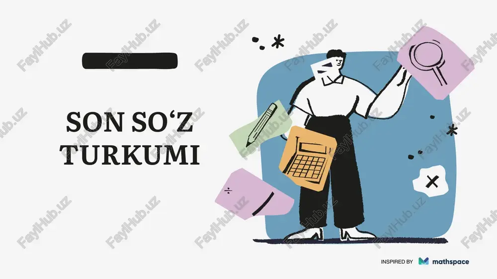 son so‘z turkumi — PPTX