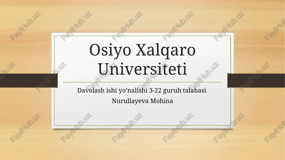 kallikrein-kinin tizimi — PPTX