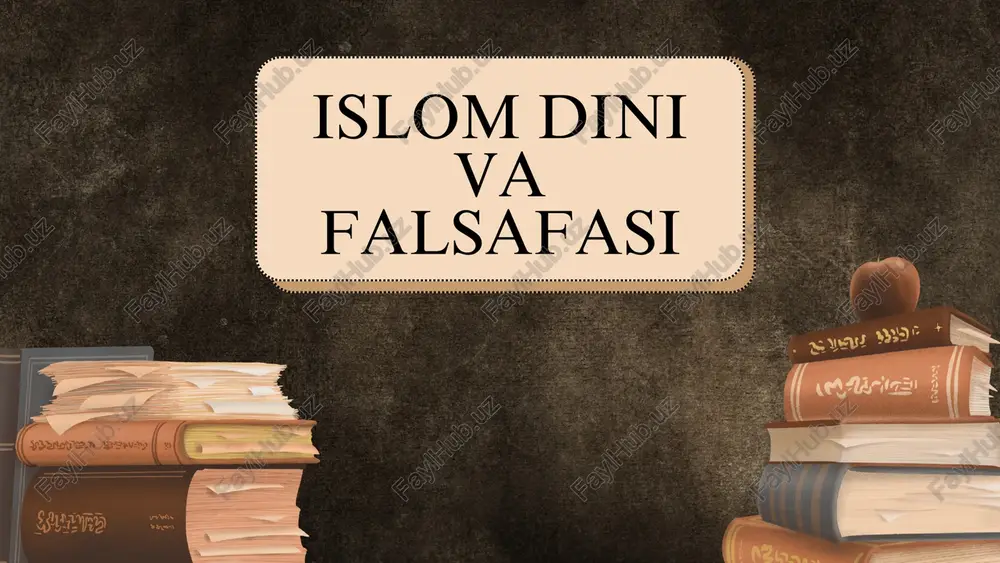 islom dini va falsafasi — PDF